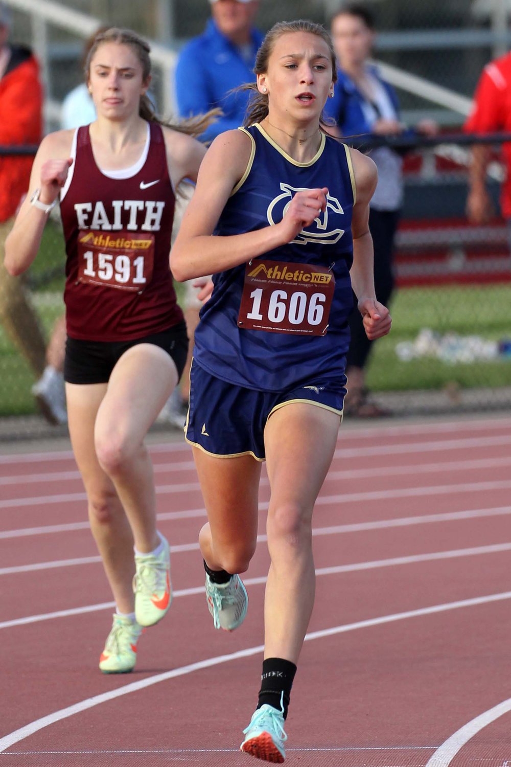 Brailey Hoagland of Fountain Central was the first female runner at her school to run a sub-minute 400m as she took ninth at the Lafayette Jefferson track regional with a time of 59.98, breaking her own school record set earlier this year of 1:01.79.